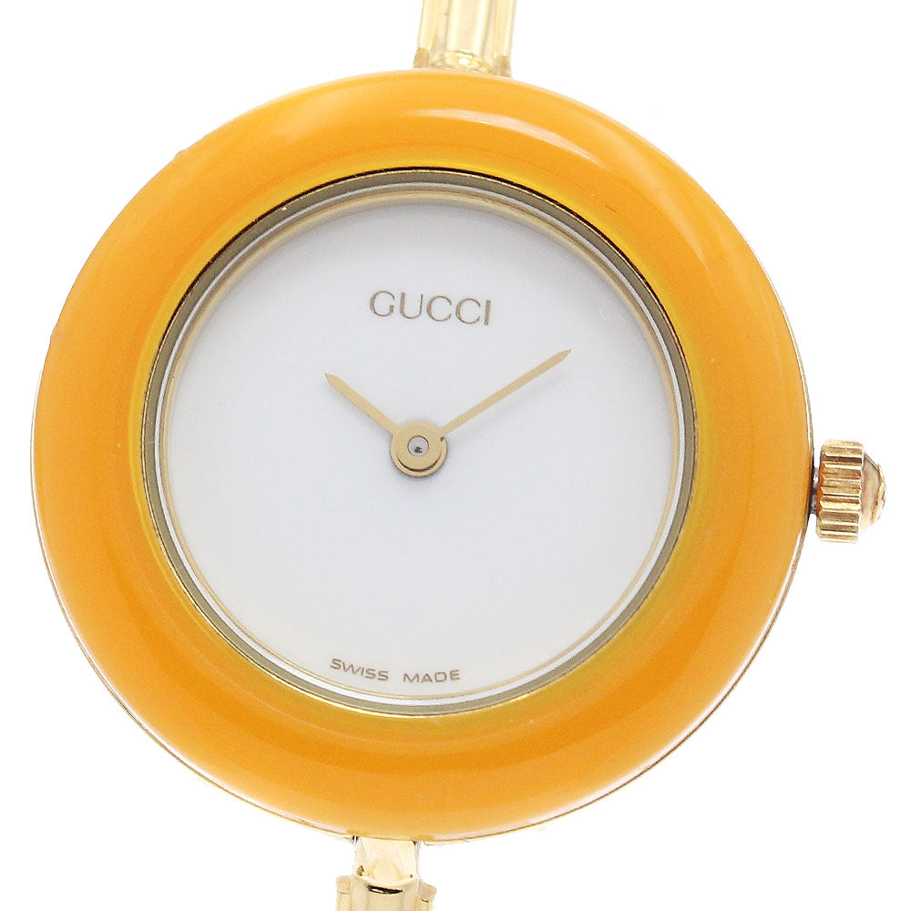 GUCCI Change bezel 11/12.2 White Dial Quartz Ladies Watch_948813