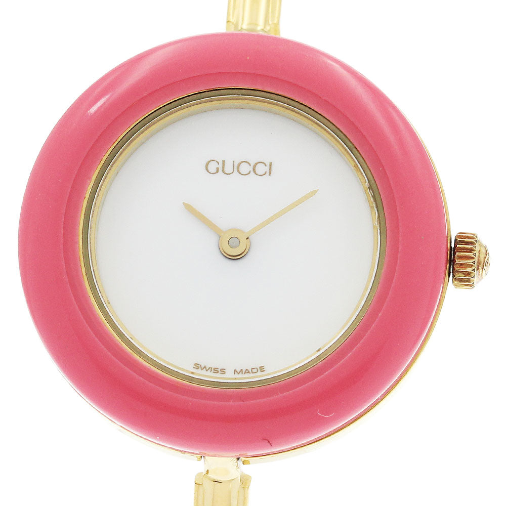 GUCCI Change bezel 11/12.2 white Dial Quartz Ladies Watch_948814