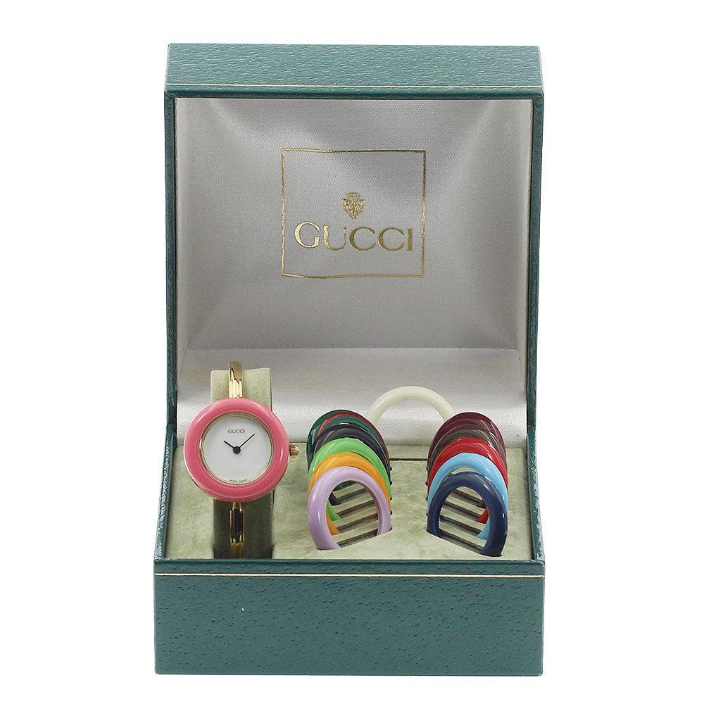 GUCCI Change bezel 11/12.2 white Dial Quartz Ladies Watch_948814
