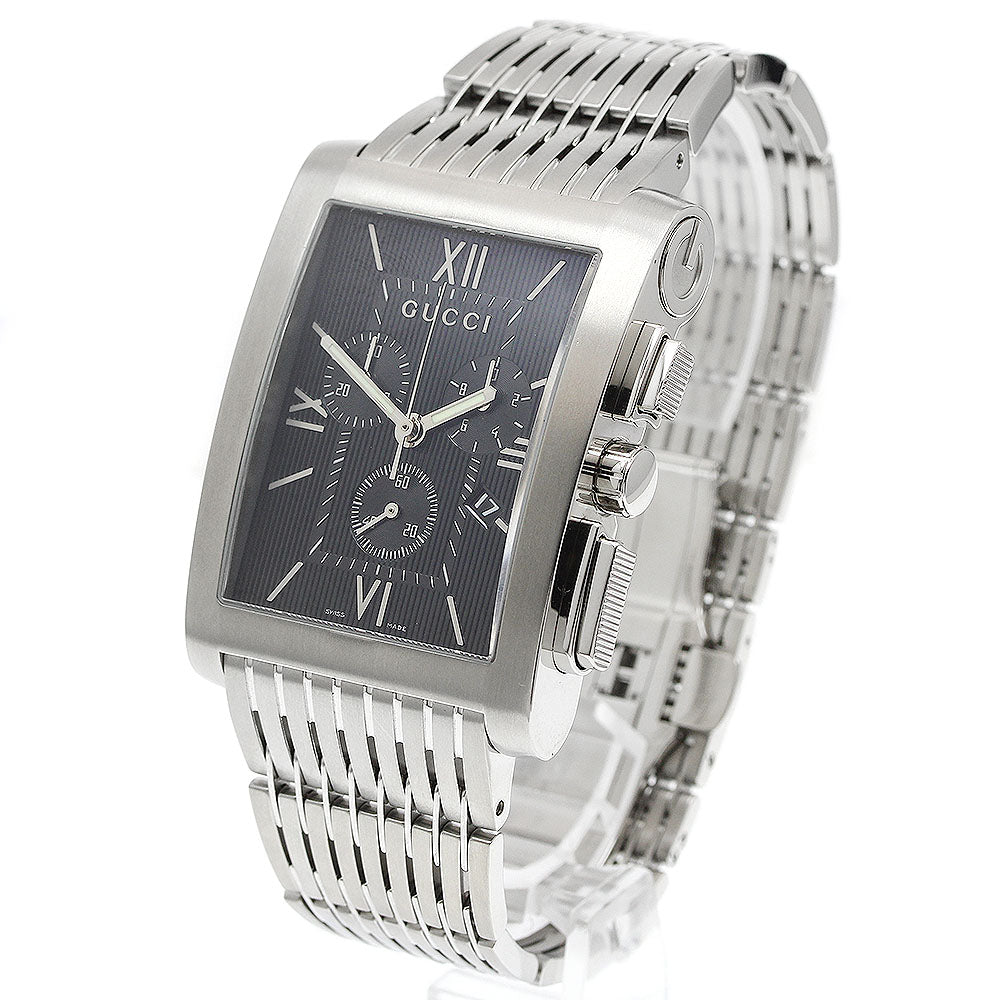 GUCCI Chrono 8600M 8600M/YA086309 Date Black Dial Quartz Men's Watch_948840