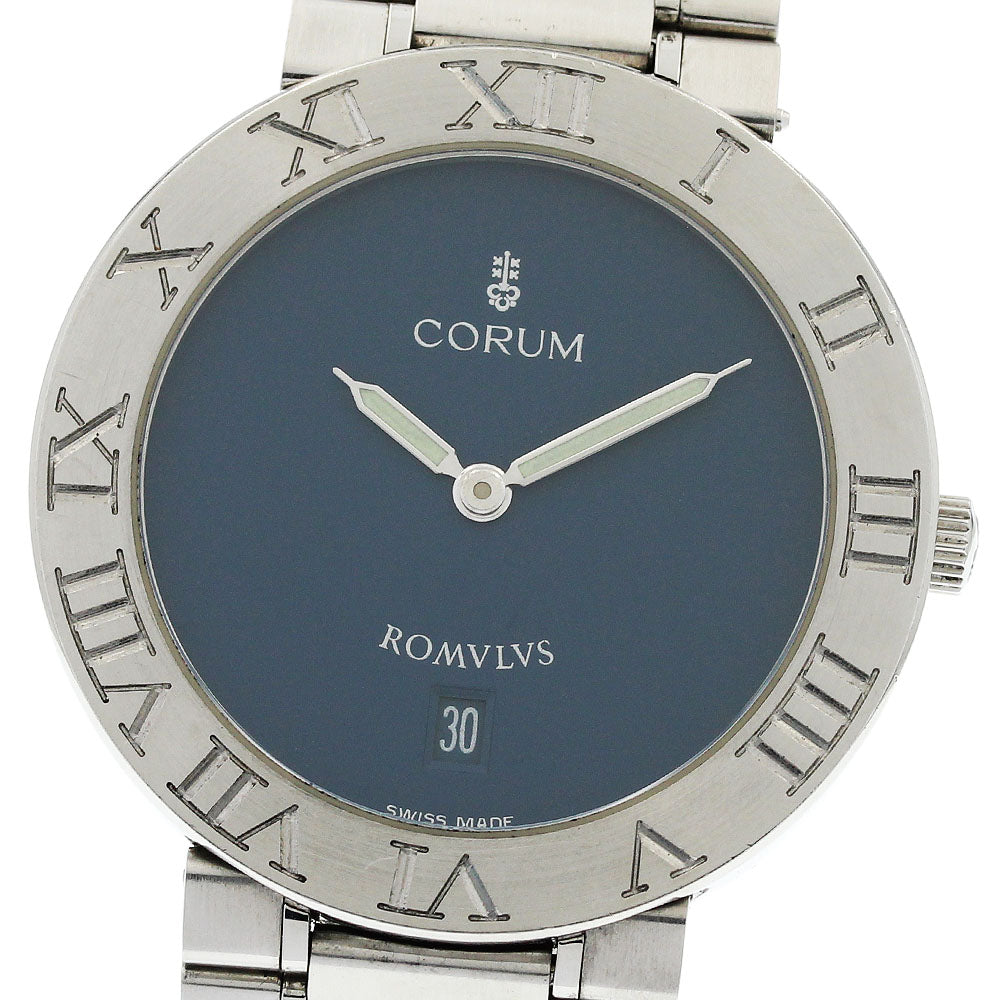 CORUM Romulus 43.703.20V400 Date Navy Dial Quartz Men's Watch_948849