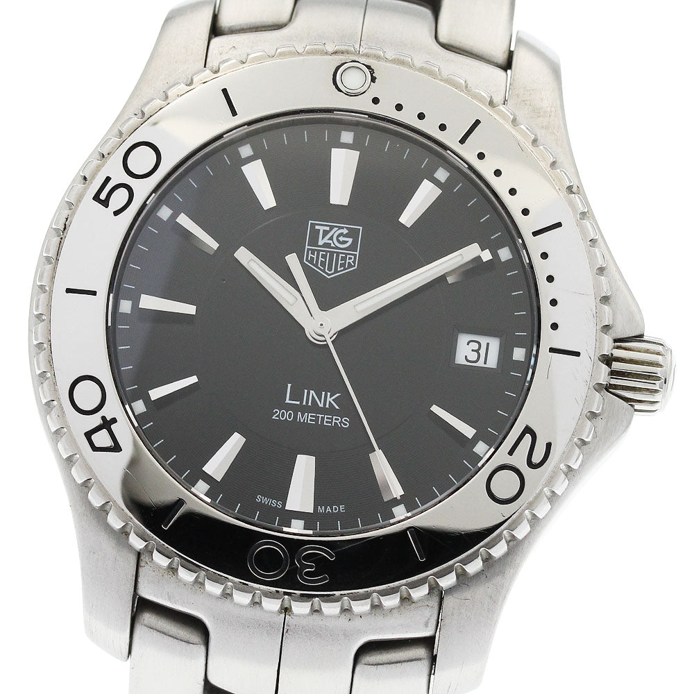 TAG HEUER Link WJ1110.BA0570 Date black Dial Quartz Men's Watch_948856