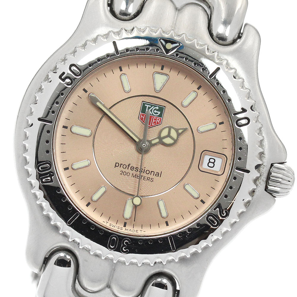 TAG HEUER S/el WG111D Date pink Dial Quartz Men's Watch_948863