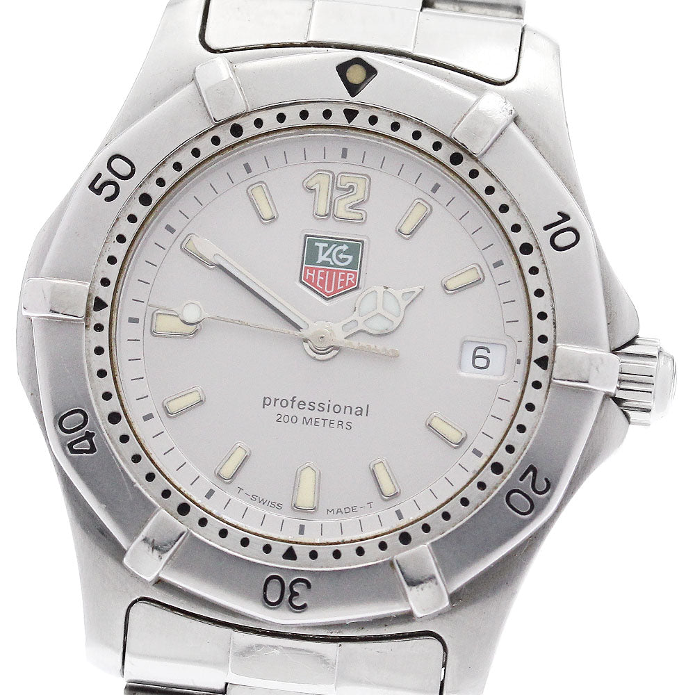 TAG HEUER 2000 series WK1212 Date Silver Dial Quartz Boy's Watch_948865