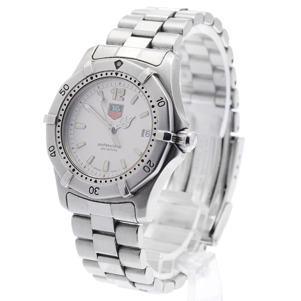 TAG HEUER 2000 series WK1212 Date Silver Dial Quartz Boy's Watch_948865