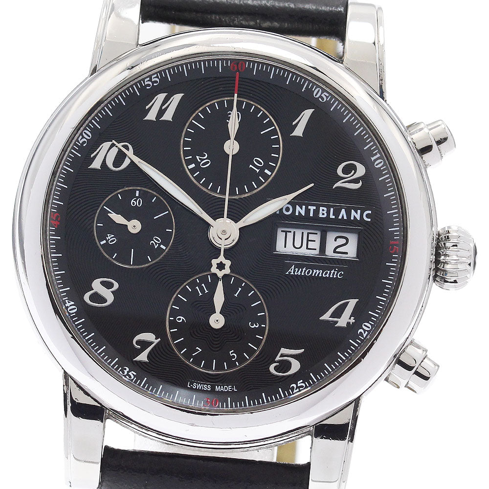 MONTBLANC Meisterstic 7201 Chronograph day date black Dial Automatic Men's Watch_948869