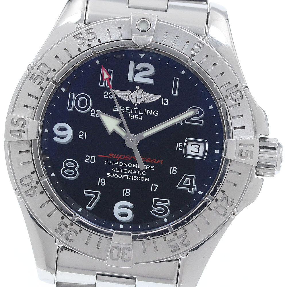 BREITLING Super Ocean A17360 Date black Dial Automatic Men's Watch_948879