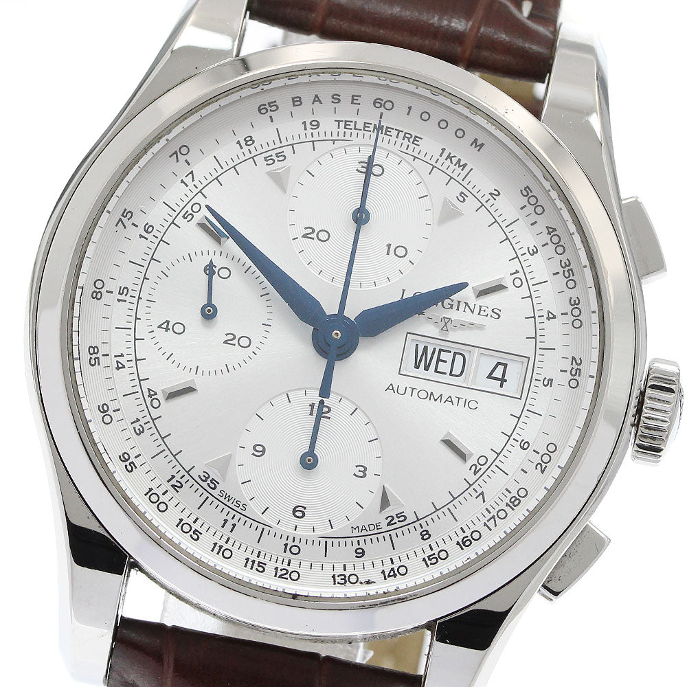 LONGINES Heritage 1954 Chronograph L2.747.4 Day date Silver Dial Automatic Men's Watch_948881