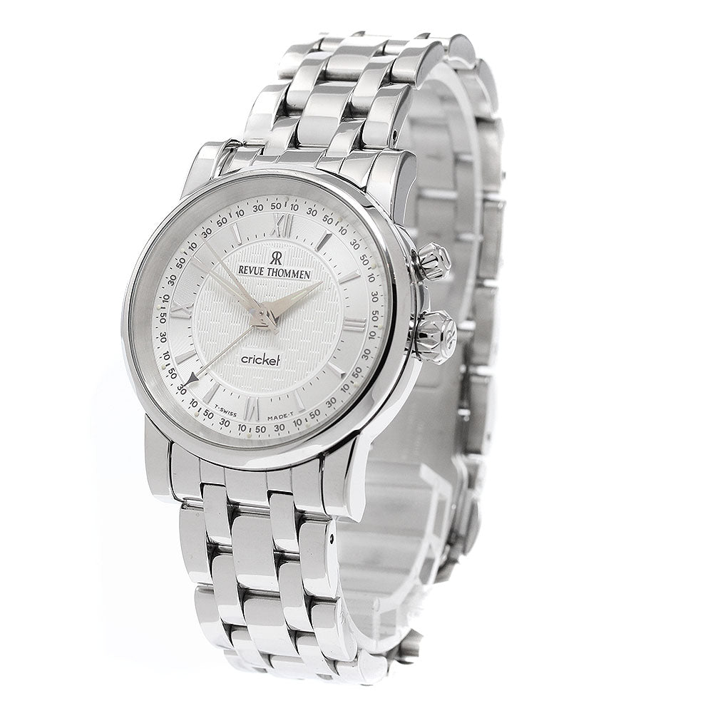 REVUE THOMMEN cricket 8010005 alarm Silver Dial Hand Winding Men's Watch_948883
