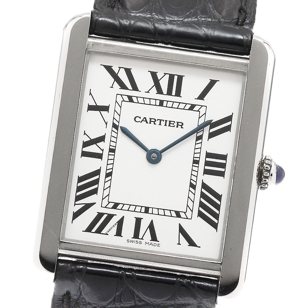CARTIER Tank solo LM W1018355 Silver Dial Quartz Men's Watch_948889