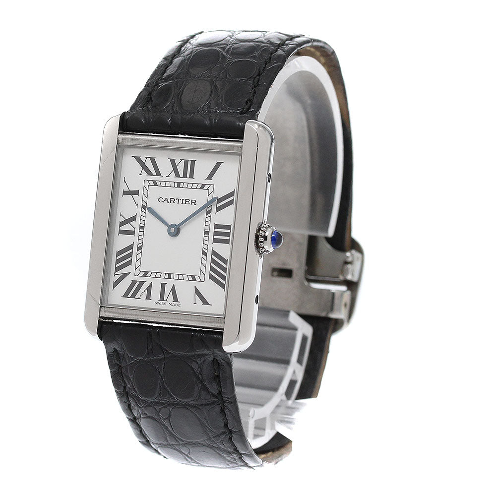 CARTIER Tank solo LM W1018355 Silver Dial Quartz Men's Watch_948889