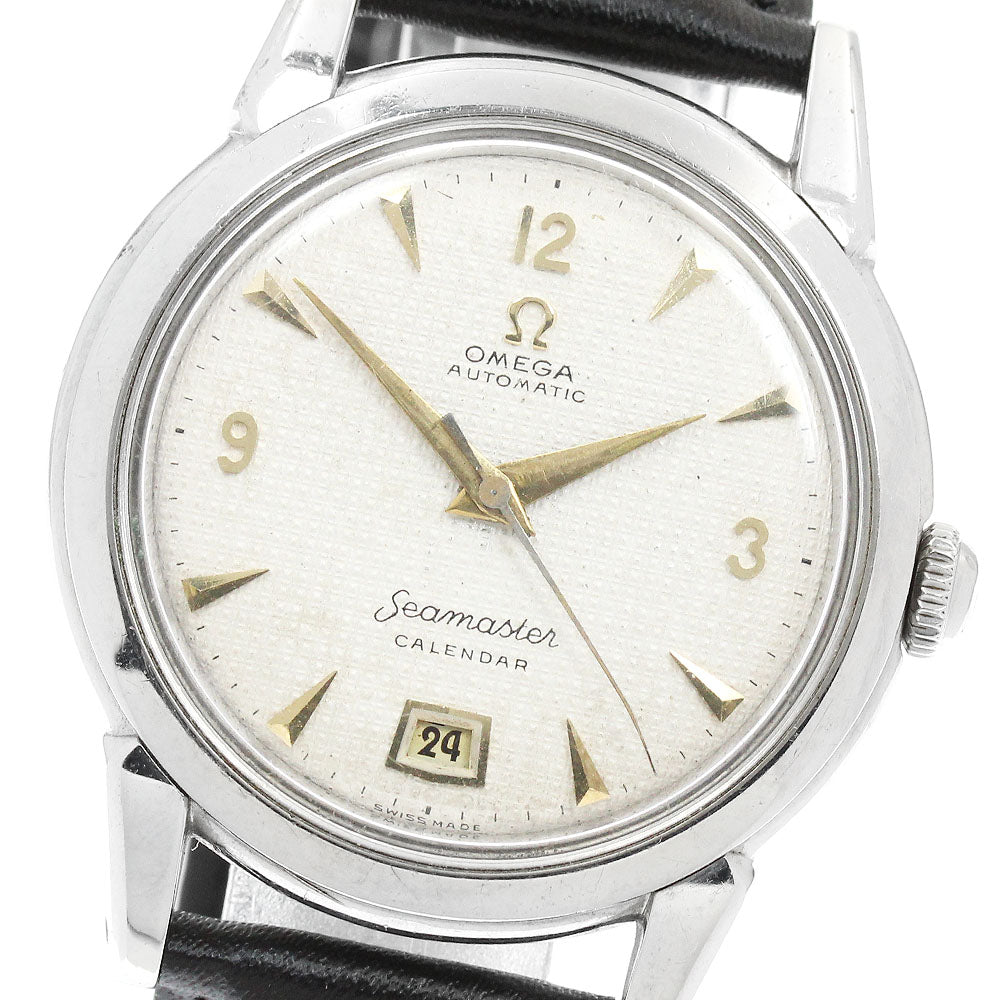 OMEGA Seamaster calendar 2627-8SC Half rotor Cal.355 Silver Dial Automatic Men's Watch_948900