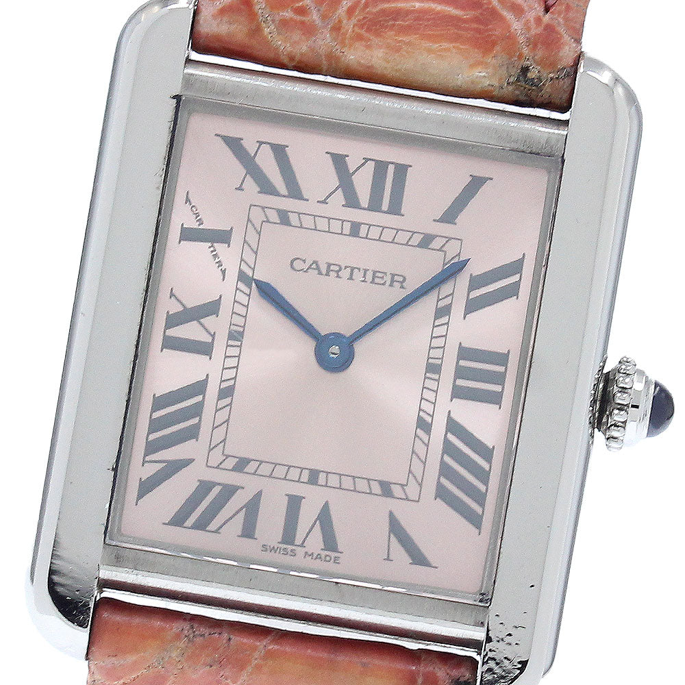 Tank solo SM W5200000 pink Dial Quartz Ladies Watch_948916