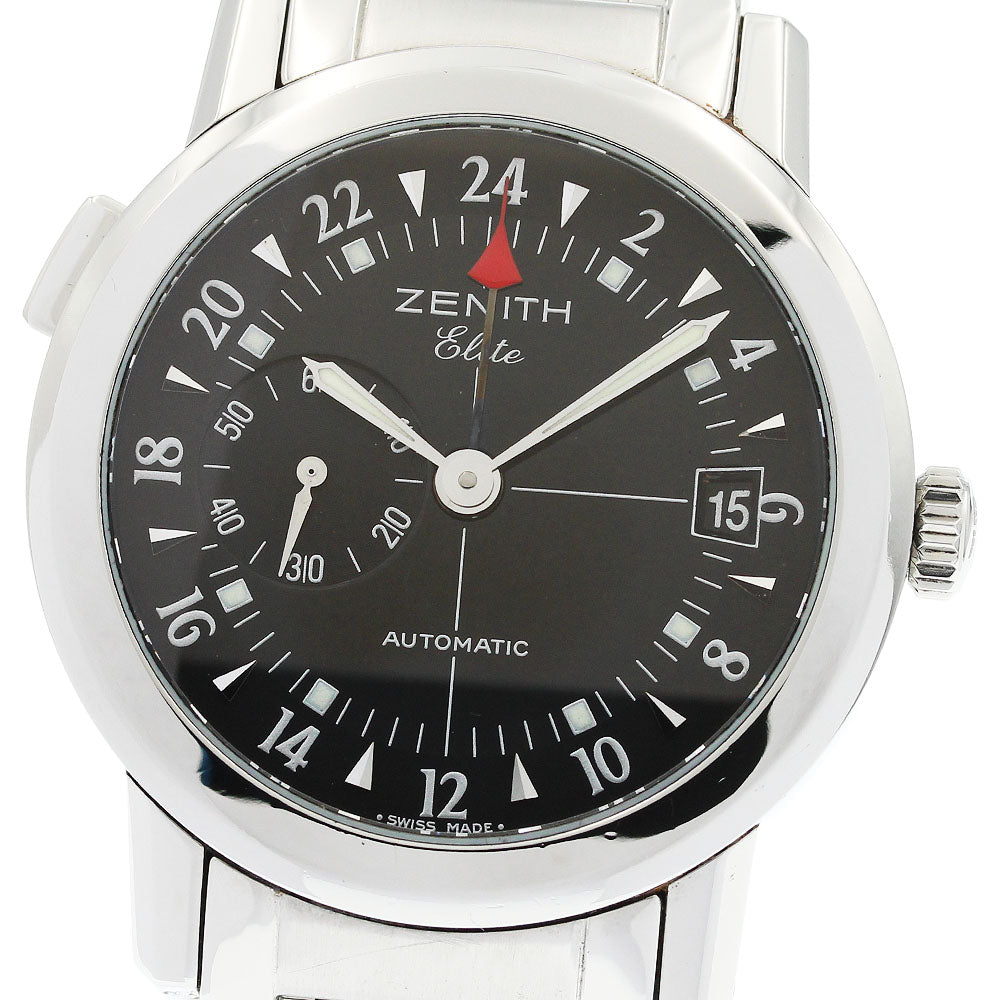 ZENITH Port Royale 01/02.0450.682 GMT date Black Dial Automatic Men's _949013