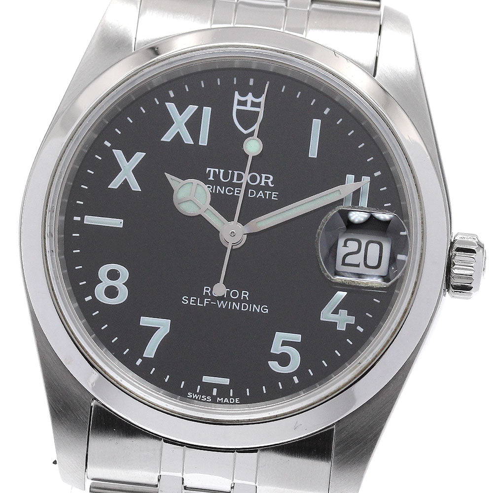 TUDOR Prince Date Unique Dial 74000N Date black Dial Automatic Men's_949031