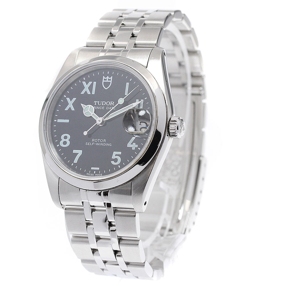 TUDOR Prince Date Unique Dial 74000N Date black Dial Automatic Men's_949031