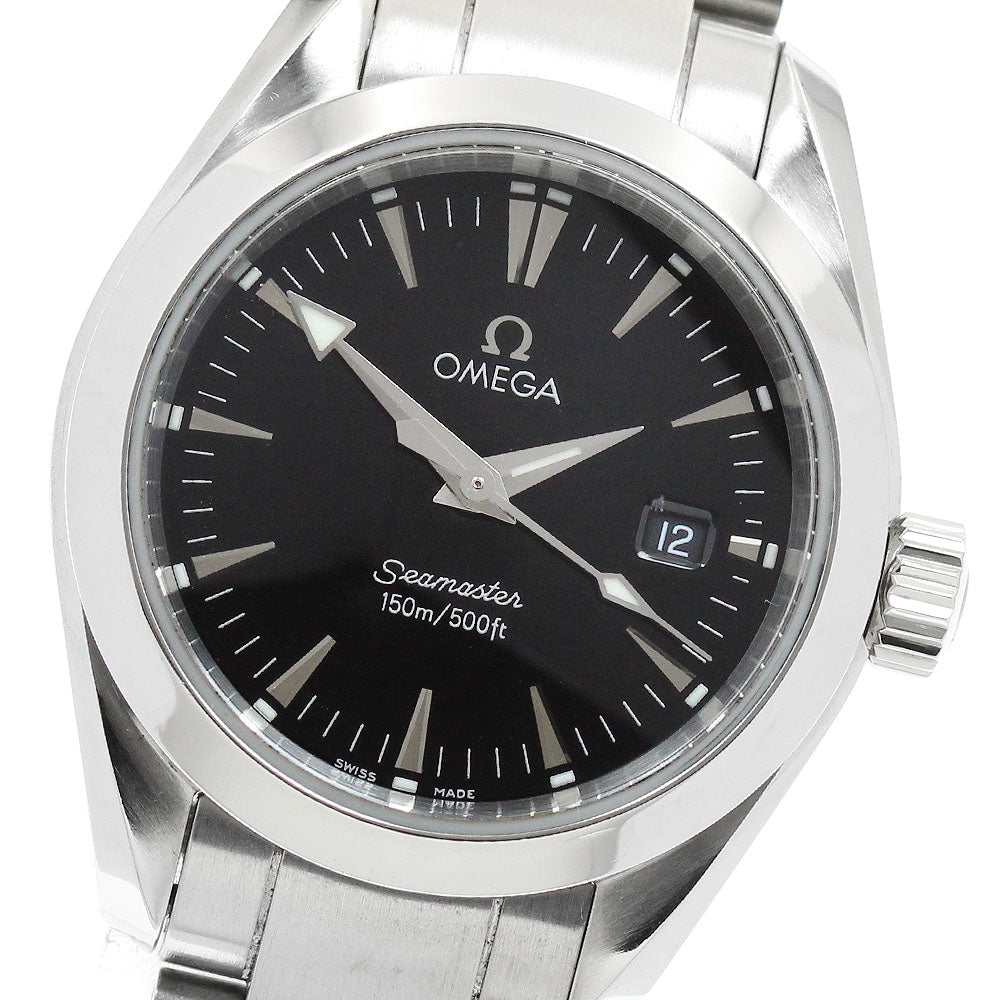 OMEGA Seamaster Aqua Terra 2577.50 Date Black Dial Quartz Ladies Watch_949036