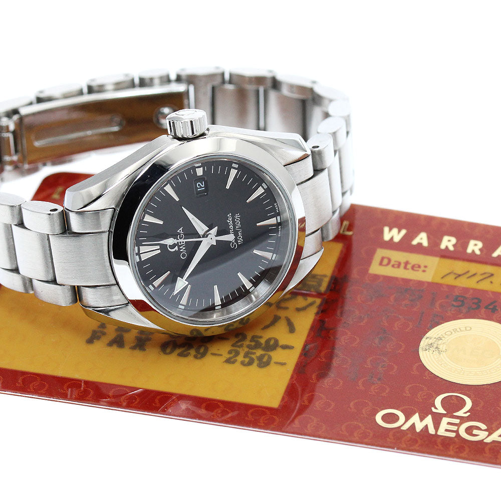 OMEGA Seamaster Aqua Terra 2577.50 Date Black Dial Quartz Ladies Watch_949036