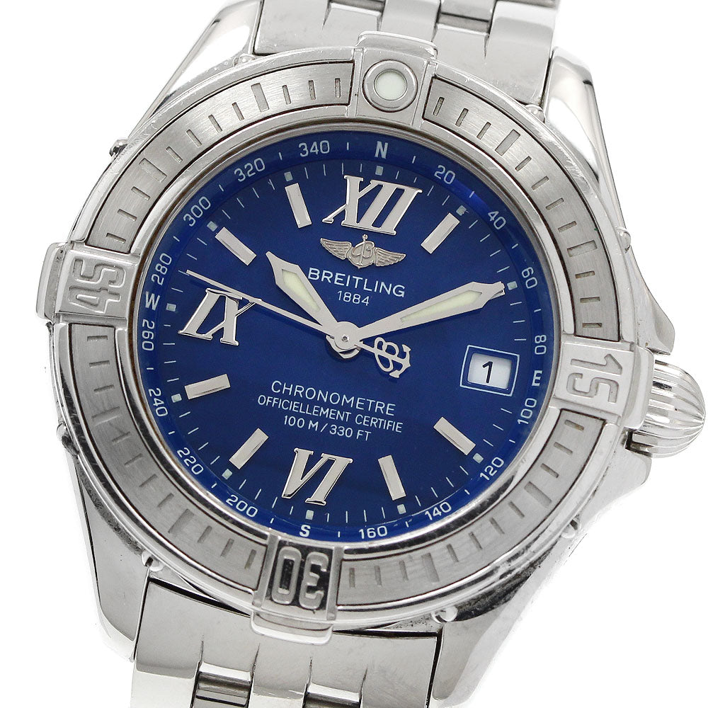 BREITLING Cockpit lady A71365 Date blue Dial Quartz Ladies Watch_949050