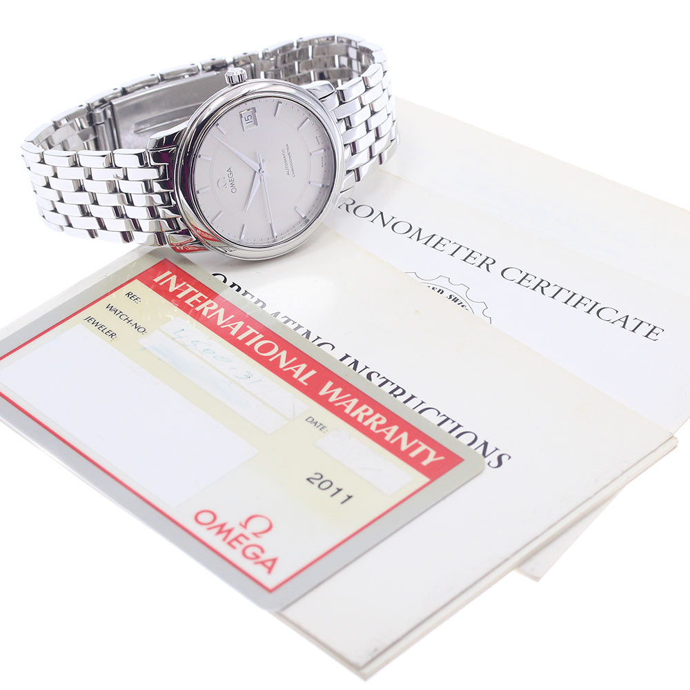 OMEGA De Ville Prestige 4500.31 Date Silver Dial Automatic Men's Watch_949094