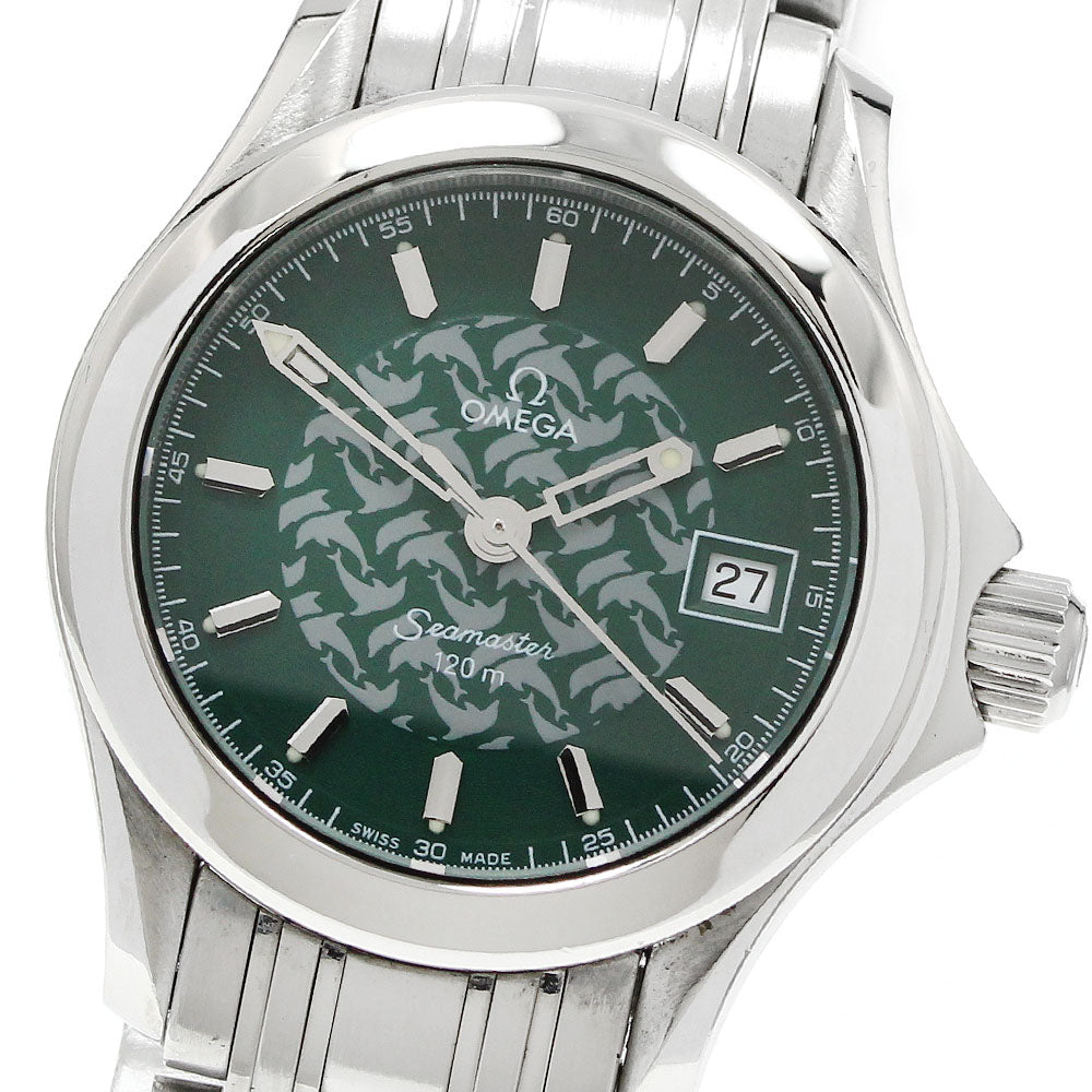 OMEGA Seamaster120 Jacques Mayol 1998 2586.70 green Dial Quartz Ladies_949104