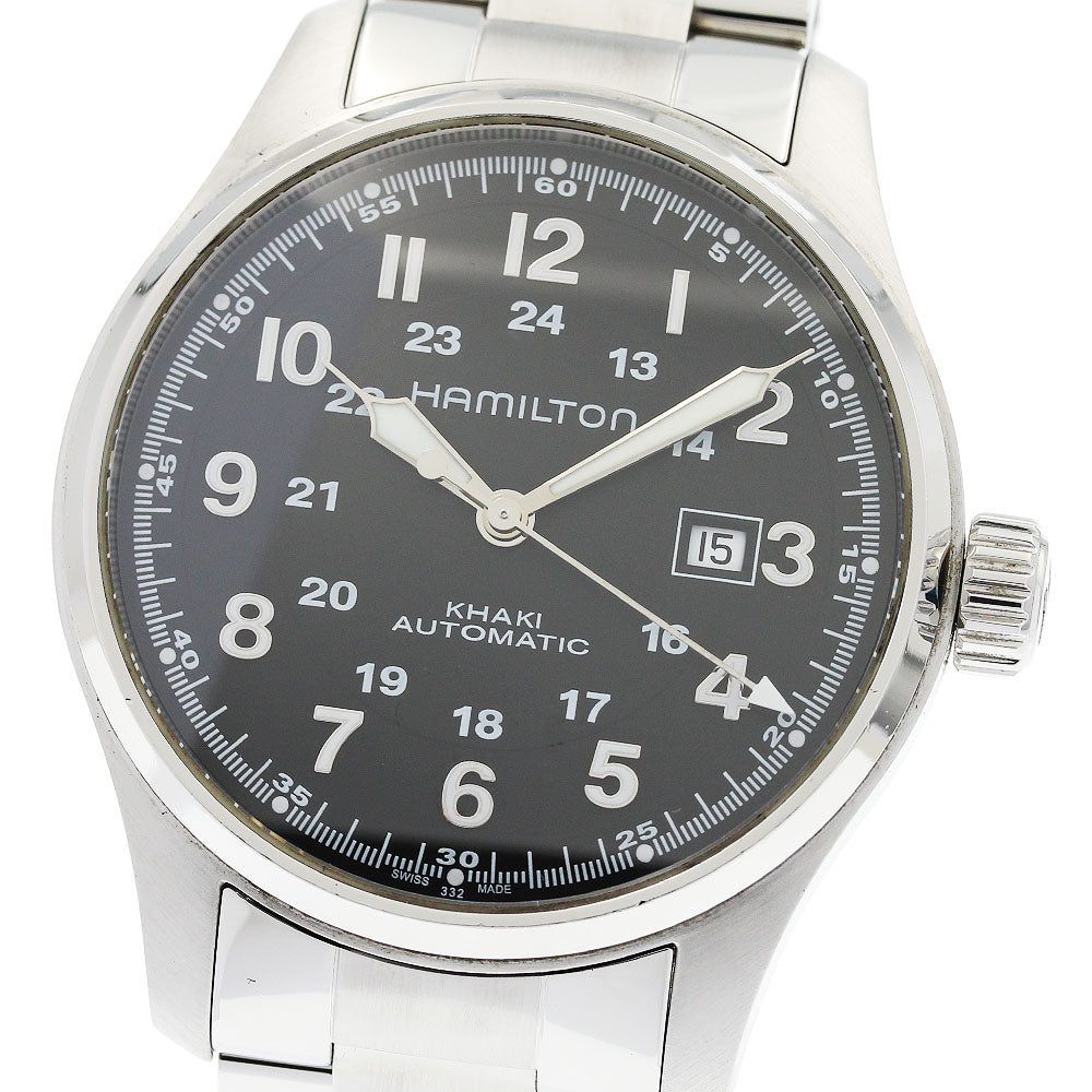 HAMILTON Khaki field H706250 Date Black Dial Automatic Men's Watch_949124