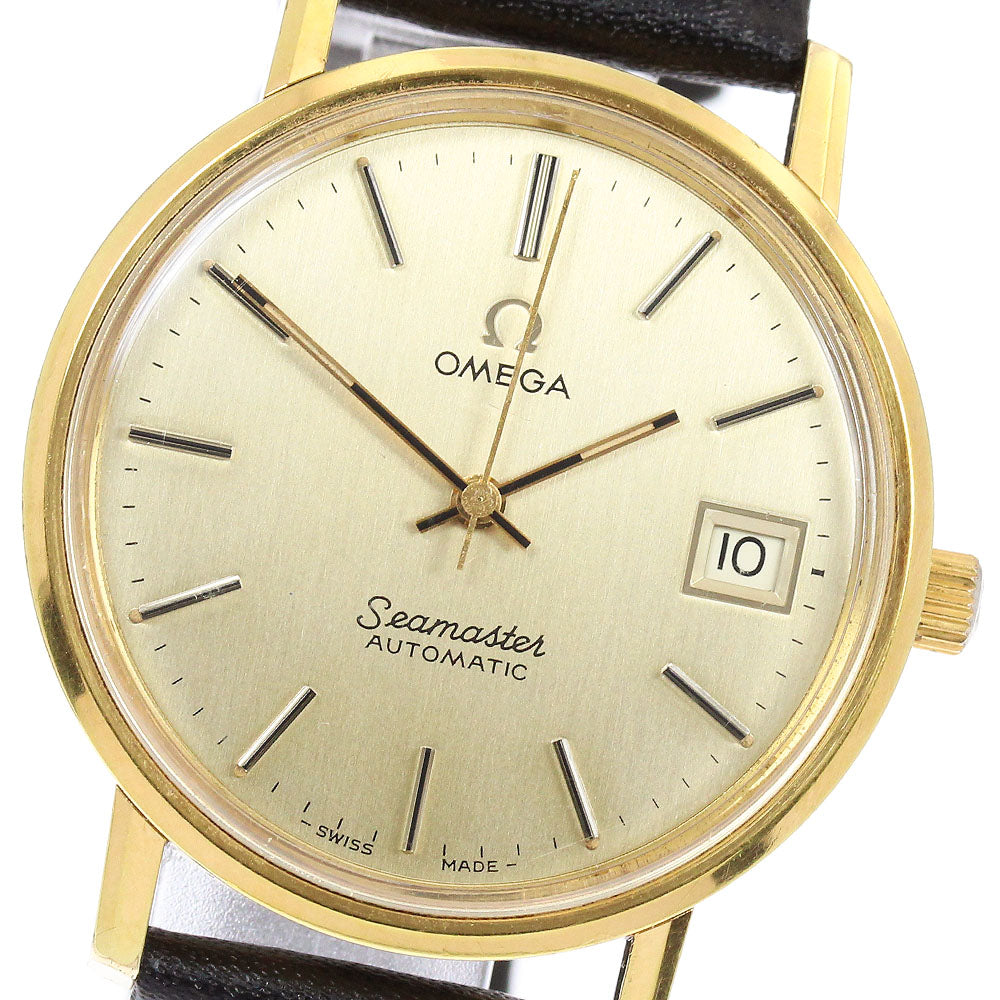 OMEGA Seamaster 166.0202 Date Cal.1012 Gold Dial Automatic Men's Watch_949127
