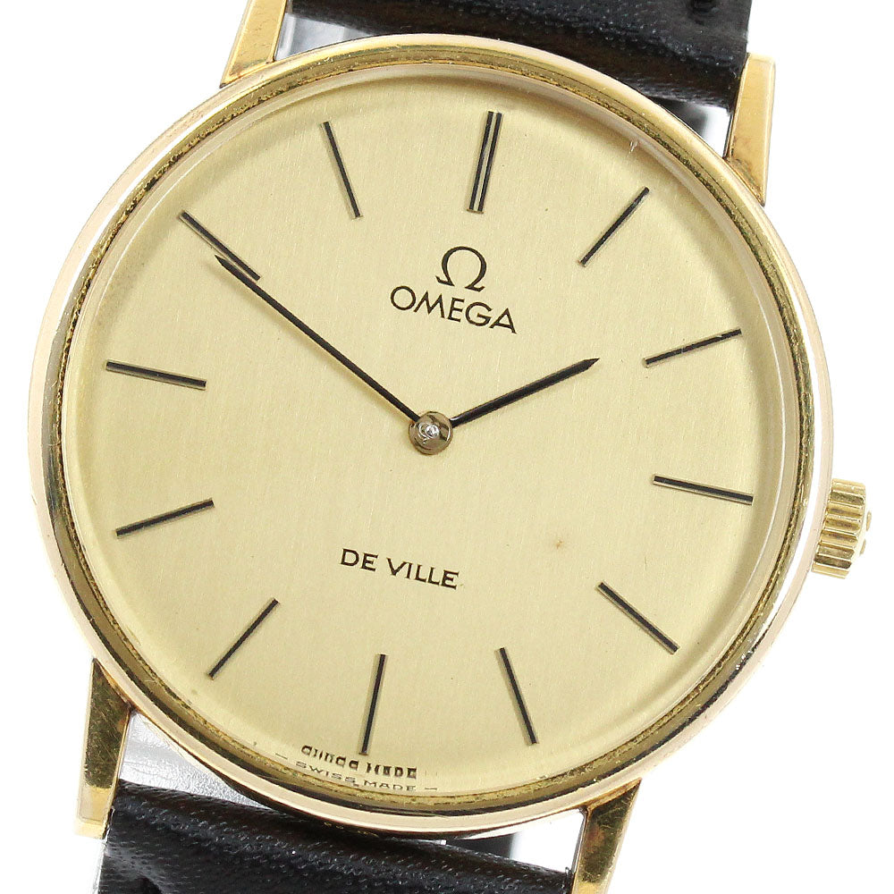 OMEGA De Ville 111.140 Vintage Cal.625 gold Dial Hand Winding Men's Watch_949138