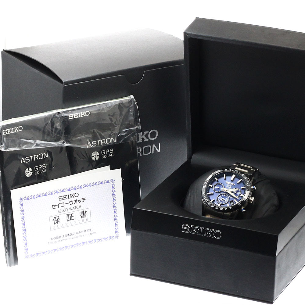 SEIKO Astron SBXC015/5X53-0AE0 Day date Solar Powered Radio Men's Watch_949139