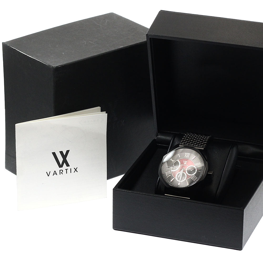 VARTIX ALIVE PR02B Day-Date Power Reserve Black / red Dial Automatic Men's Watch_949157