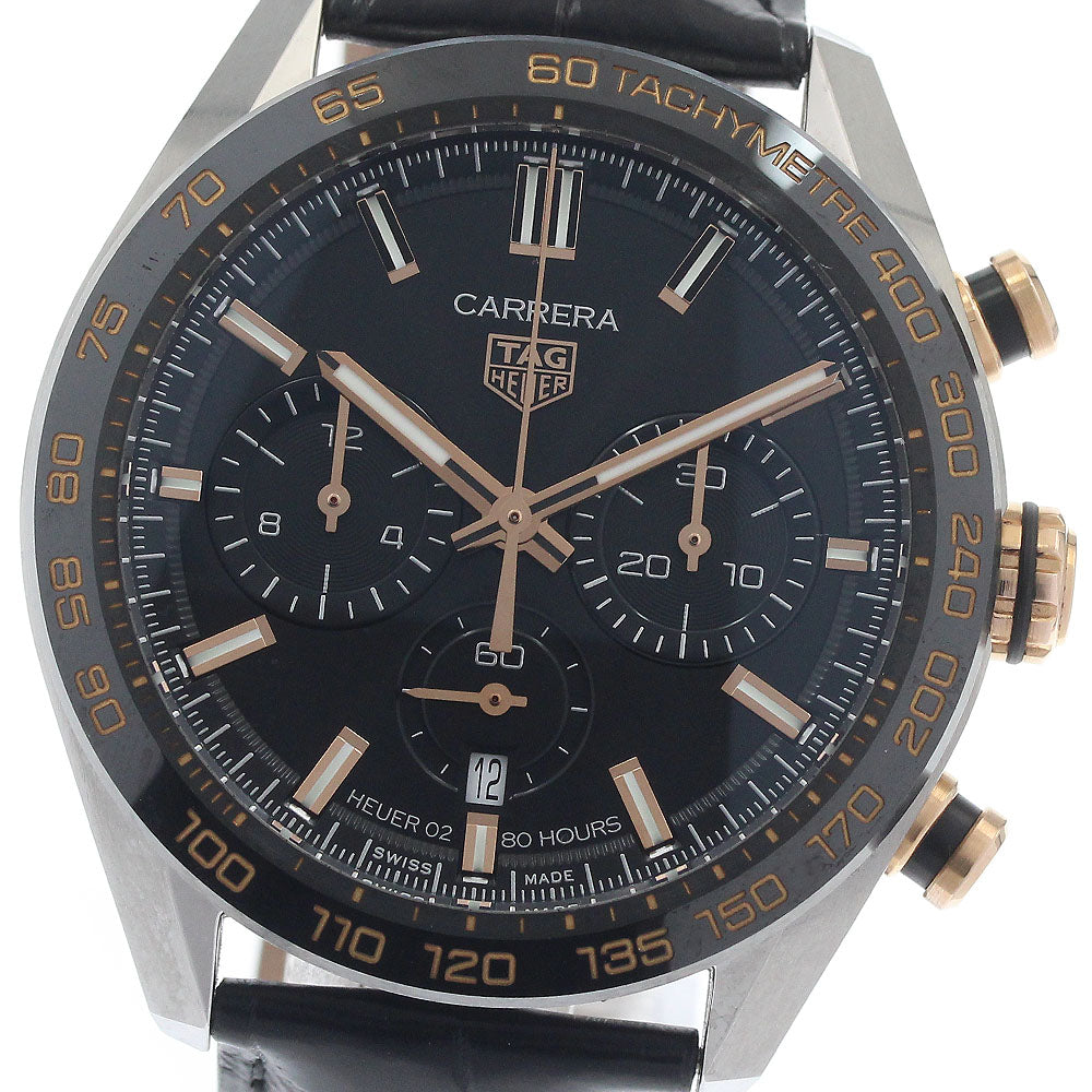 TAG HEUER Carrera Caliber Heuer 02 CBN2A5A.FC6481 Chronograph black Dial Automatic Men's Watch_949170