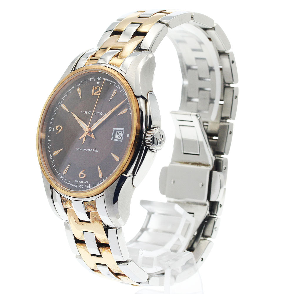 HAMILTON Jazzmaster Viewmatic H326550 Date Brown Dial Automatic Men's _949190