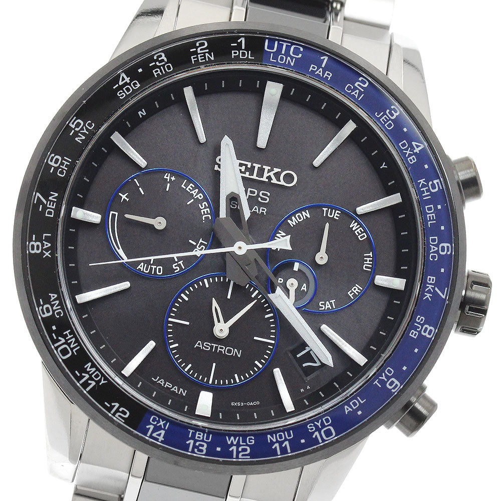 SEIKO Astron SBXC009/5X53-0AD0 GPS Solar Powered Radio Men's Watch_949192