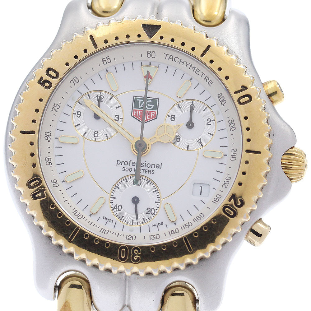 TAG HEUER S/el S35.006M Chronograph white Dial Quartz Men's Watch_949208