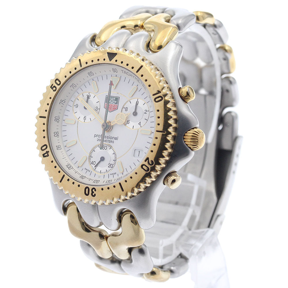 TAG HEUER S/el S35.006M Chronograph white Dial Quartz Men's Watch_949208