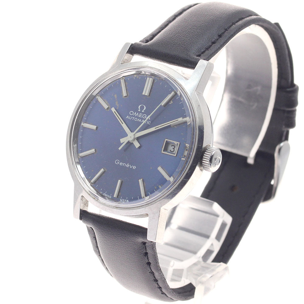 OMEGA Geneve 166.0098 Date Cal.1481 Blue Dial Automatic Men's Watch_949228