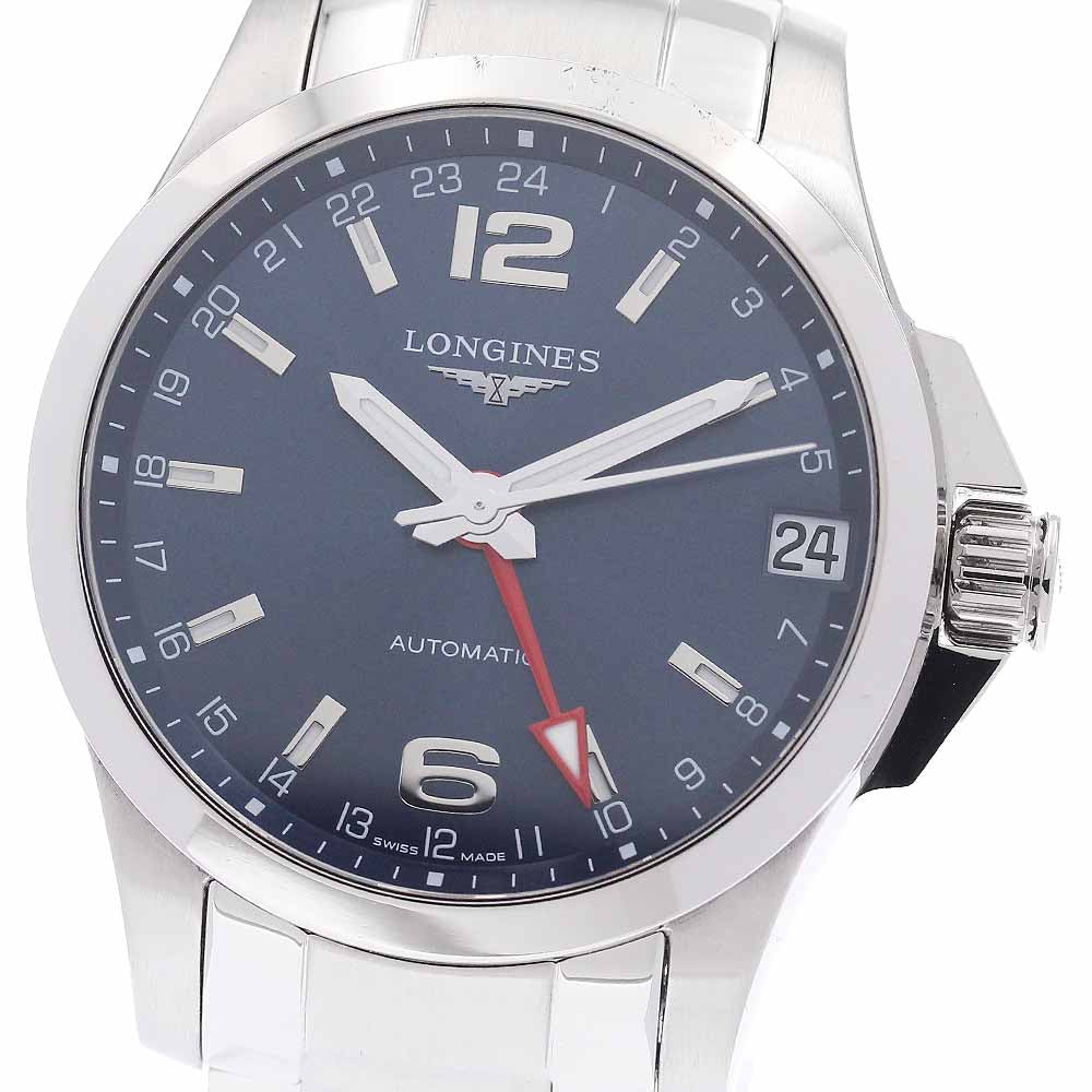 LONGINES Conquest L3.687.4 GMT Date Navy Dial Automatic Men's Watch_949253