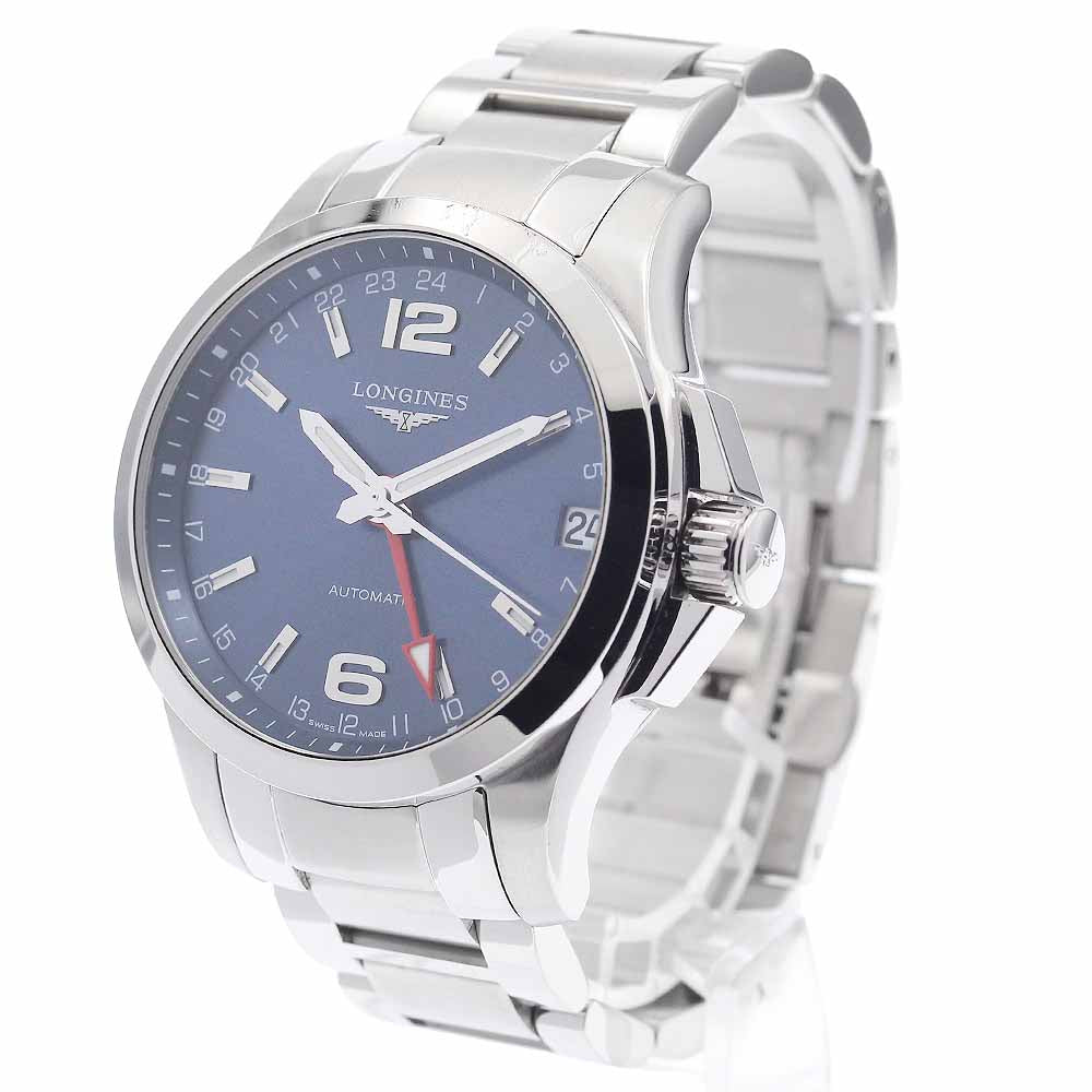 LONGINES Conquest L3.687.4 GMT Date Navy Dial Automatic Men's Watch_949253