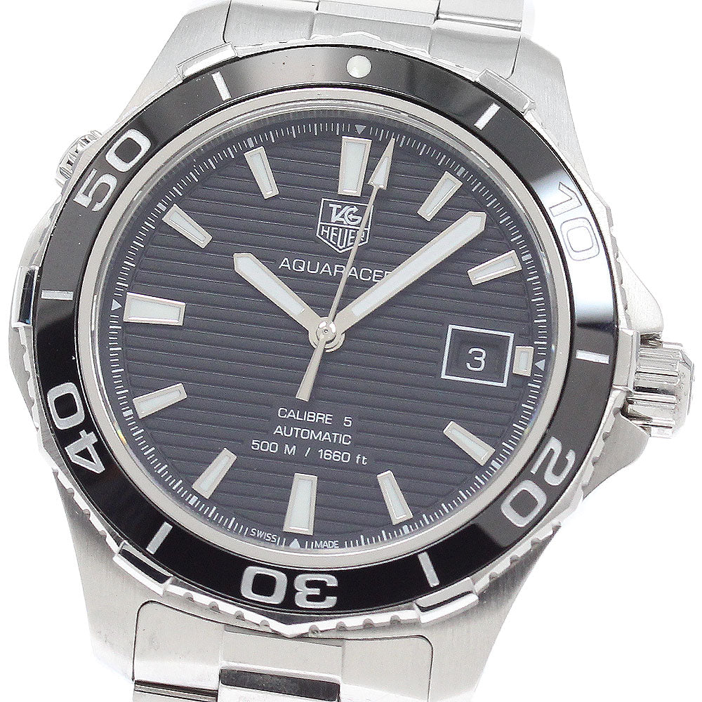 TAG HEUER Aqua Racer Caliber 5 WAK2110 Date black Dial Automatic Men's_949258