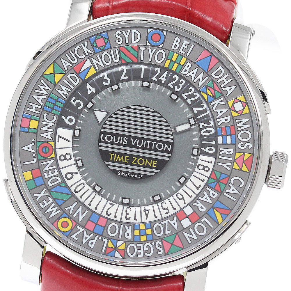 LOUIS VUITTON Escal time zone Q5D20 World time gray Dial Automatic Men's Watch_949264