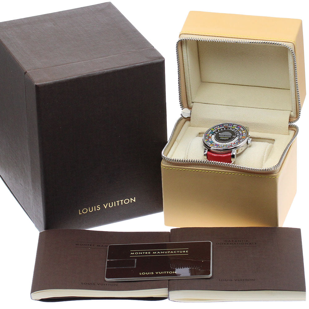 LOUIS VUITTON Escal time zone Q5D20 World time gray Dial Automatic Men's Watch_949264