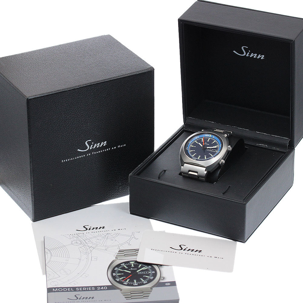 Sinn Instrument watch 240.ST.GZ Day date black Dial Automatic Men's Watch_949268