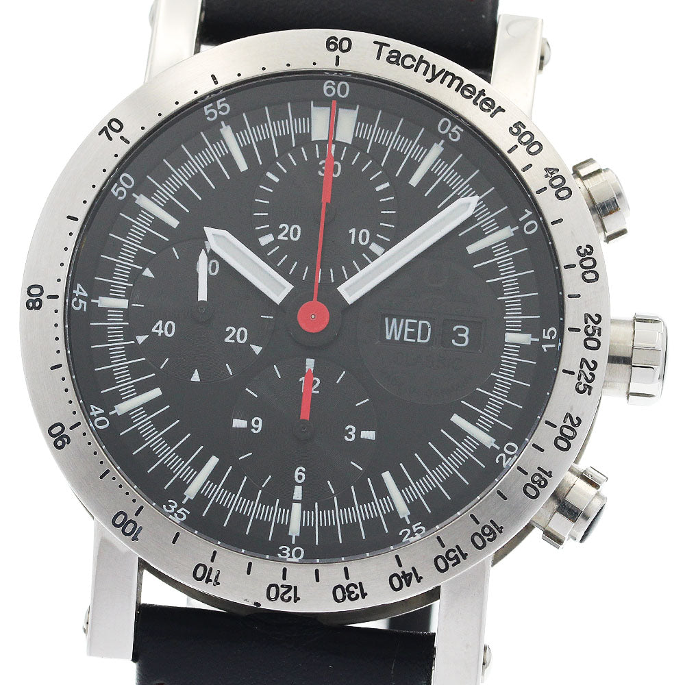 TEMPTION Classic Chronograph day date black Dial Automatic Men's Watch_949273