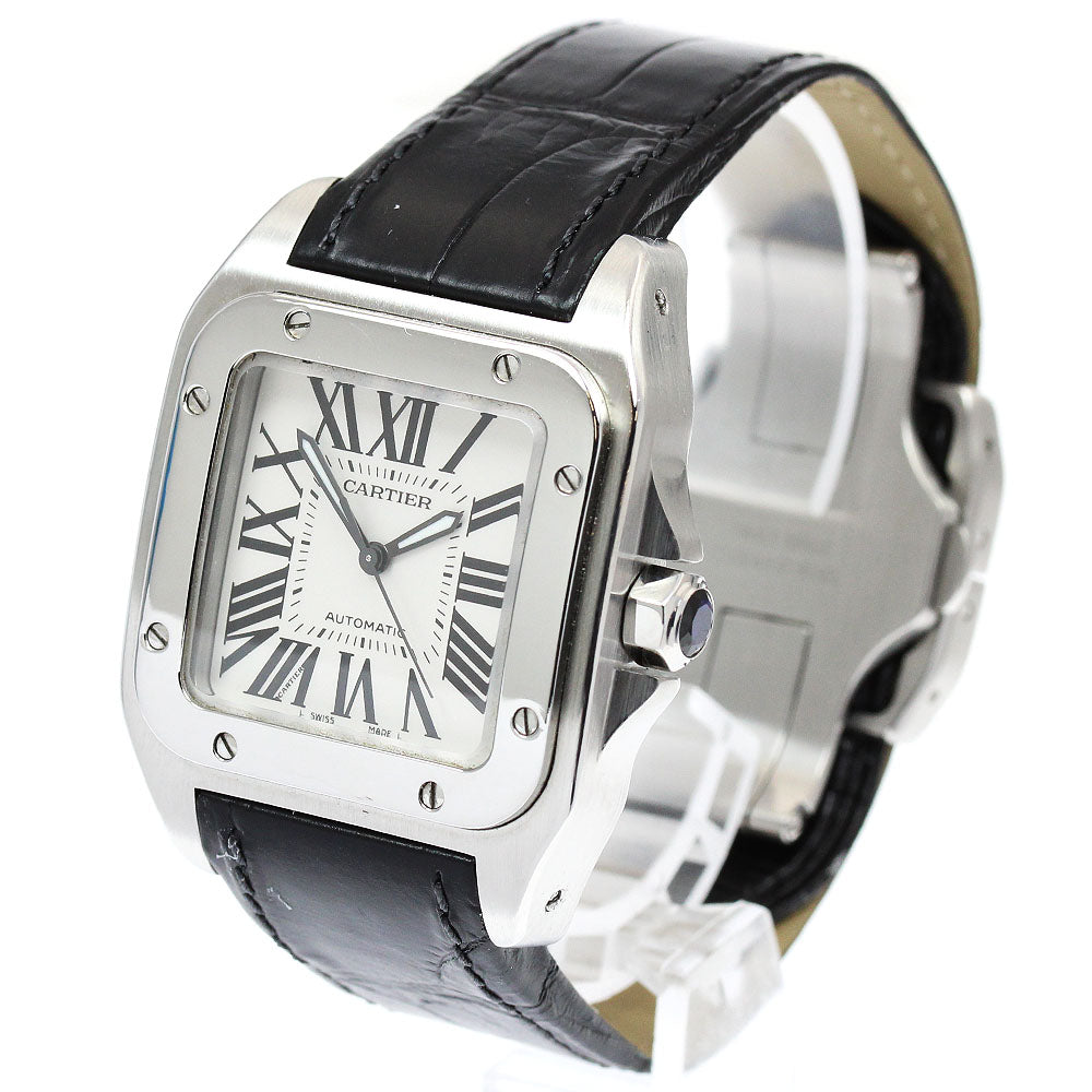 CARTIER Santos 100MM W20106X8 Silver Dial Automatic Boy's Watch_949317