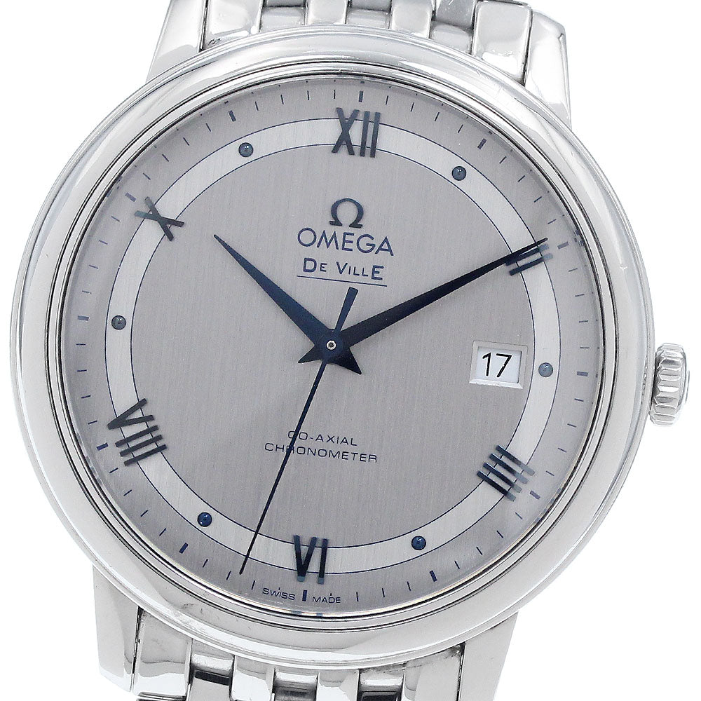 OMEGA De Ville Coaxial 424.10.40.20.02.001 Date Silver Dial Automatic Men's Watch_949329