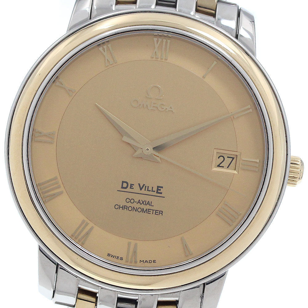 OMEGA De Ville Prestige 4374.11 Co-Axial Date gold Dial Automatic Men's Watch_949340