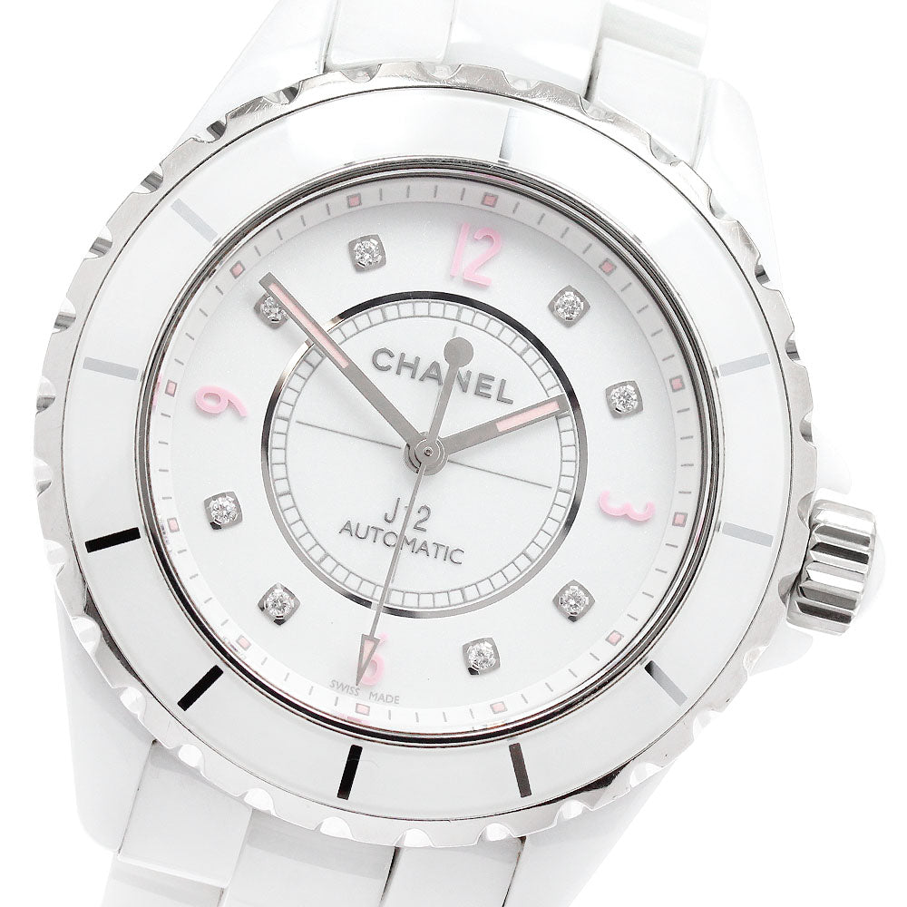 CHANEL J12 Pink light H4864 8P diamond white Dial Automatic Men's Watch_949350