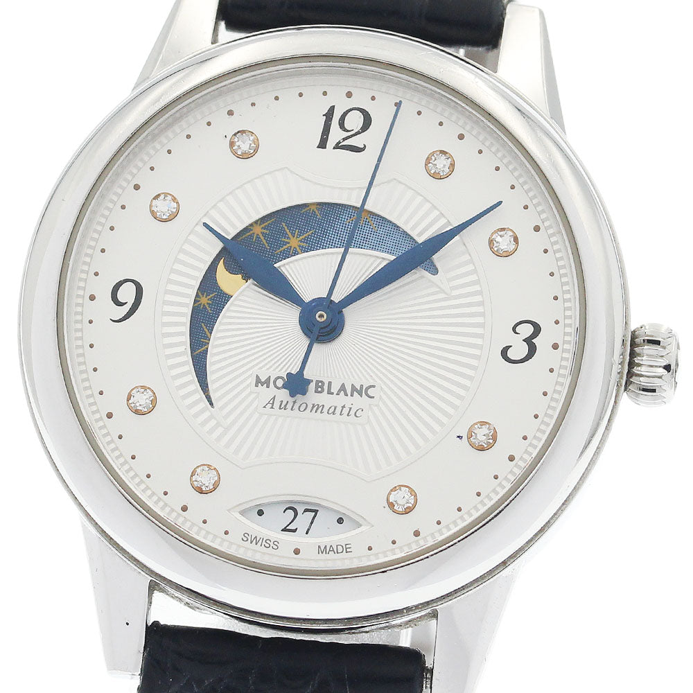 MONTBLANC Boheme Day & Night 114730 8P diamond Silver Dial Automatic Ladies Watch_949353