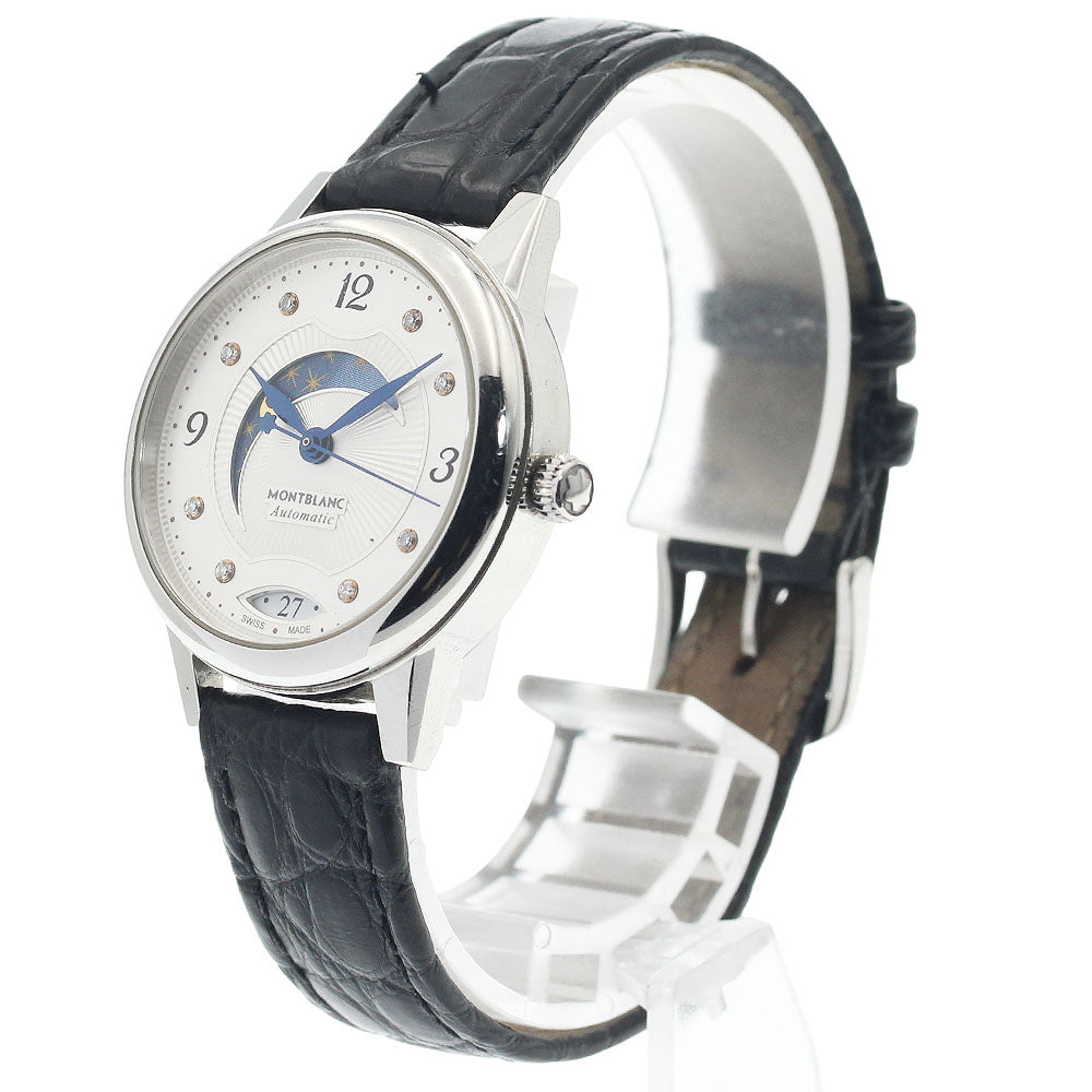 MONTBLANC Boheme Day & Night 114730 8P diamond Silver Dial Automatic Ladies Watch_949353