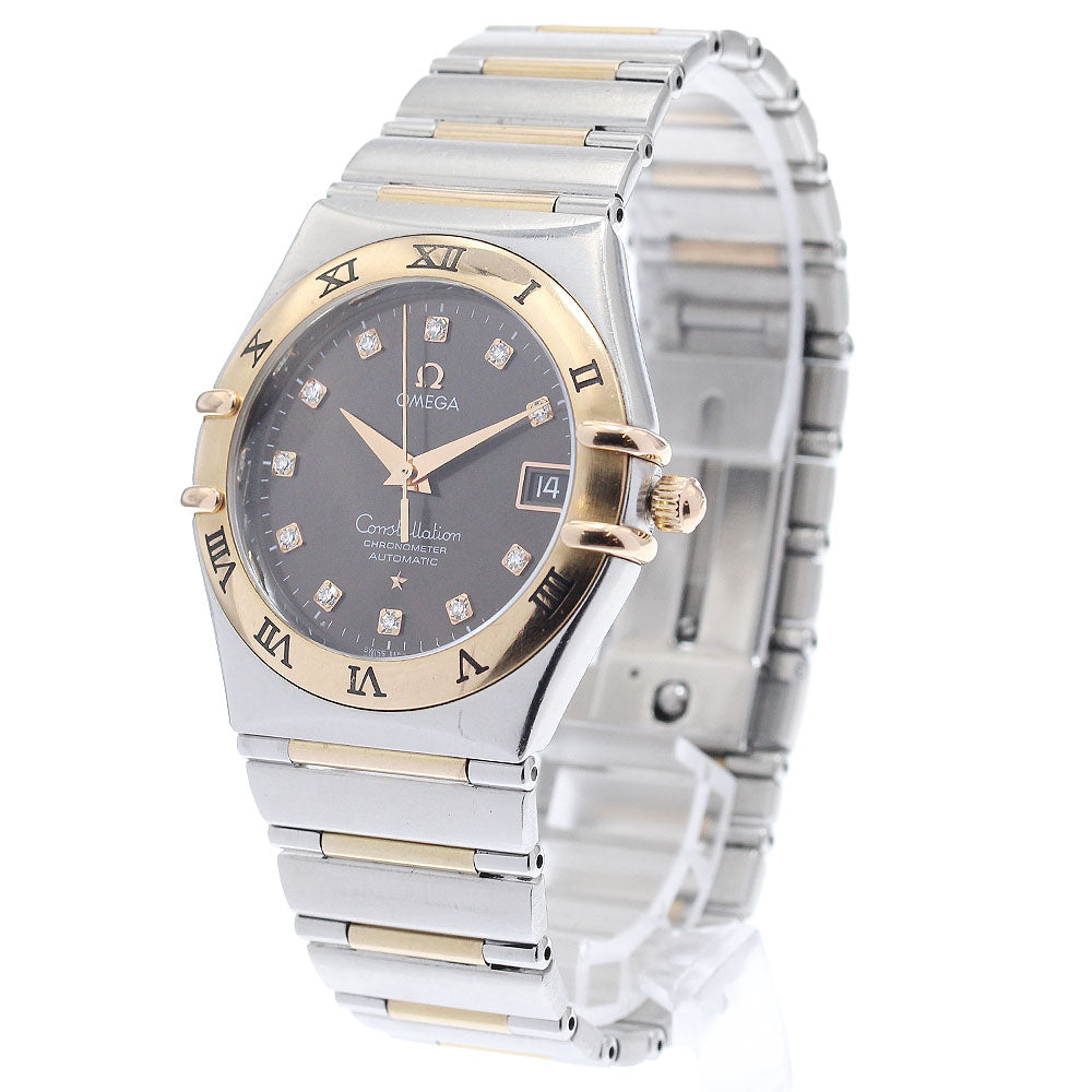 OMEGA Constellation 1301.60 11P diamond Brown Dial Automatic Men's Watch_949356